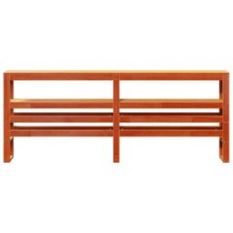 Berkfield Home Headboard with Shelves Wax Brown 180 cm Solid Wood Pine - thumbnail 3