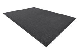 RugsX Flat Rug in Black - Size: 140 cm x 200 cm - thumbnail 3
