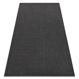 RugsX Flat Rug in Black - Size: 140 cm x 200 cm - thumbnail 1