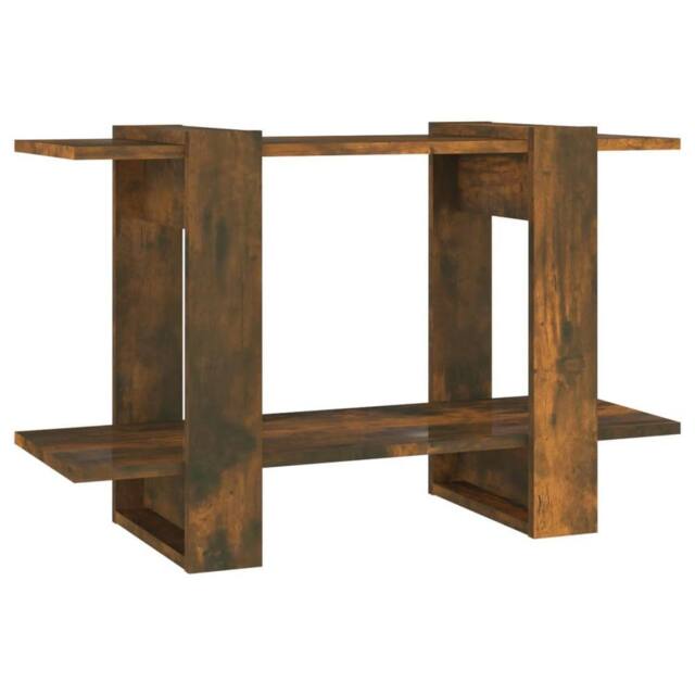 Berkfield Home Book Cabinet/Room Divider Smoked Oak 80x30x51 cm in Brown - Size: 80 x 30 x 51 cm - image 1