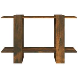 Berkfield Home Book Cabinet/Room Divider Smoked Oak 80x30x51 cm in Brown - Size: 80 x 30 x 51 cm - thumbnail 5