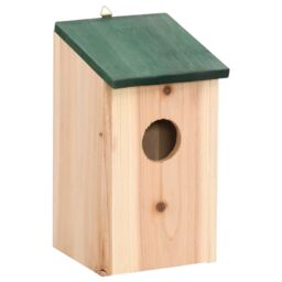 Berkfield Home Bird Houses 10 pcs Solid Firwood 12x12x22 cm in Brown - Size: 12 x 12 x 22 cm - thumbnail 2