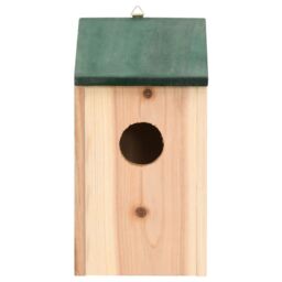 Berkfield Home Bird Houses 10 pcs Solid Firwood 12x12x22 cm in Brown - Size: 12 x 12 x 22 cm - thumbnail 3