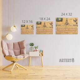 "Artery8 US Federal Government American Union Diagram Canvas Wall Art Print in Beige - Size: W18"" x H24""" - thumbnail 4