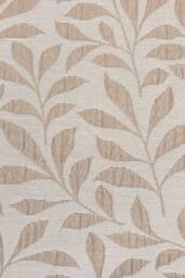 Enhanced Living Pair of Sherwood Jacquard Leaf Double Sided Zip Opening Piped Edge Cushion Covers - Cases Only in Natural - Size: 43 cm x 43 cm - thumbnail 2