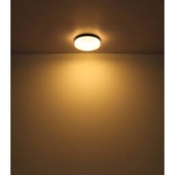 Netlighting Vranos Outdoor Flush Matt Black IP44 Opal Glass Shade 3x E27 - thumbnail 3