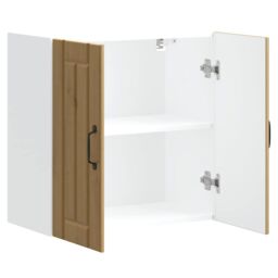 Berkfield Home Kitchen Wall Cabinet Lucca Artisan Oak Engineered Wood in Brown - thumbnail 6