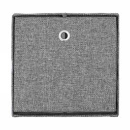 JVL Chroma Foldable Storage Box with Lid in Dark Grey - thumbnail 4