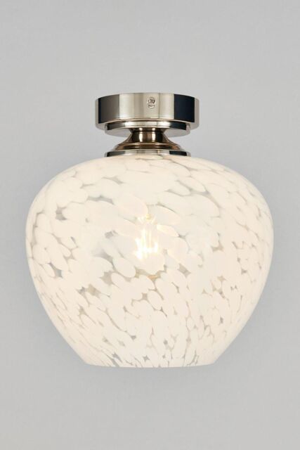 BHS Lighting Agnes Flush Ceiling Light in Silver - image 1