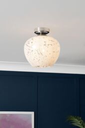BHS Lighting Agnes Flush Ceiling Light in Silver - thumbnail 4
