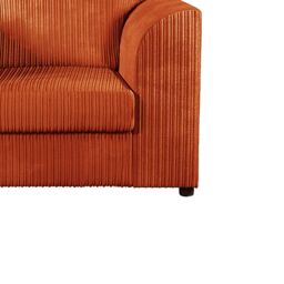 Furnishings For Less UK Luxor Jumbo Cord Fabric Armchair in Orange - thumbnail 3
