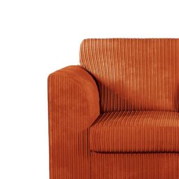 Furnishings For Less UK Luxor Jumbo Cord Fabric Armchair in Orange - thumbnail 4