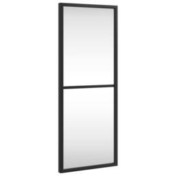 Berkfield Home Wall Mirror Black 20x50 cm Rectangle Iron