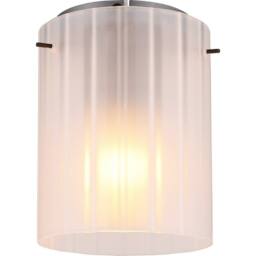 Netlighting Tulivar Cylindrical Ceiling Light Grey Dark Satined Glass Shade 1x E27 - thumbnail 5