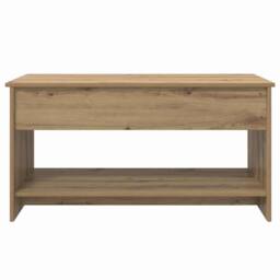 Berkfield Home Modern Coffee Table Artisan oak 102 x 50 x 52.5 cm Engineered wood in Brown - thumbnail 6