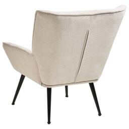 Wyld and Coco Retro Wide Armchair Light Beige - Water-Repellent Upholstery - thumbnail 5