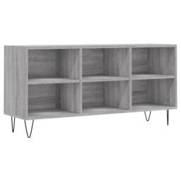 Berkfield Home TV Cabinet Grey Sonoma 103.5x30x50 cm Engineered Wood - thumbnail 3
