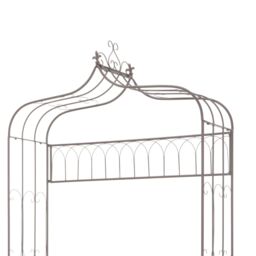 Berkfield Home Garden Bench 122 cm Iron Antique Brown - thumbnail 4