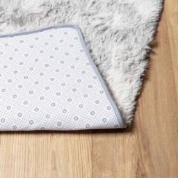 Berkfield Home Shaggy Rug High Pile NAVARRA Silver Grey 80x150 cm Polyester - Size: Medium - thumbnail 6