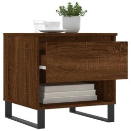 Berkfield Home Coffee Tables 2 pcs Brown Oak 50x46x50 cm Engineered Wood - Size: 50 x 46 x 50 cm - thumbnail 4