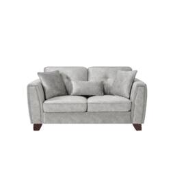 Comfy Living Ltd Faux Suede Sofa 2 Seater Sofa In Grey - thumbnail 1