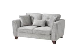 Comfy Living Ltd Faux Suede Sofa 2 Seater Sofa In Grey - thumbnail 2