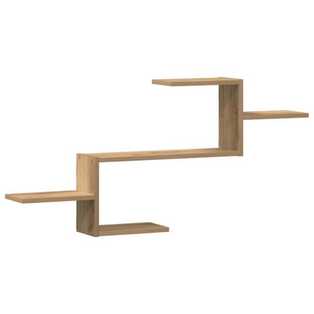 Berkfield Home Wall Shelf Artisian Oak 104x15x49 cm Engineered Wood in Brown - Size: 104 x 15 x 49 cm - image 1