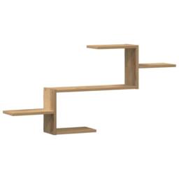 Berkfield Home Wall Shelf Artisian Oak 104x15x49 cm Engineered Wood in Brown - Size: 104 x 15 x 49 cm - thumbnail 1