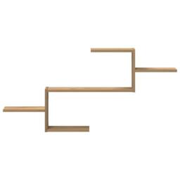 Berkfield Home Wall Shelf Artisian Oak 104x15x49 cm Engineered Wood in Brown - Size: 104 x 15 x 49 cm - thumbnail 4