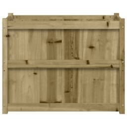 Berkfield Home Beautiful Garden Planter 90x50x70 cm Impregnated Wood Pine in Brown - Size: 90 x 50 x 70 cm - thumbnail 5