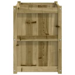 Berkfield Home Beautiful Garden Planter 90x50x70 cm Impregnated Wood Pine in Brown - Size: 90 x 50 x 70 cm - thumbnail 6