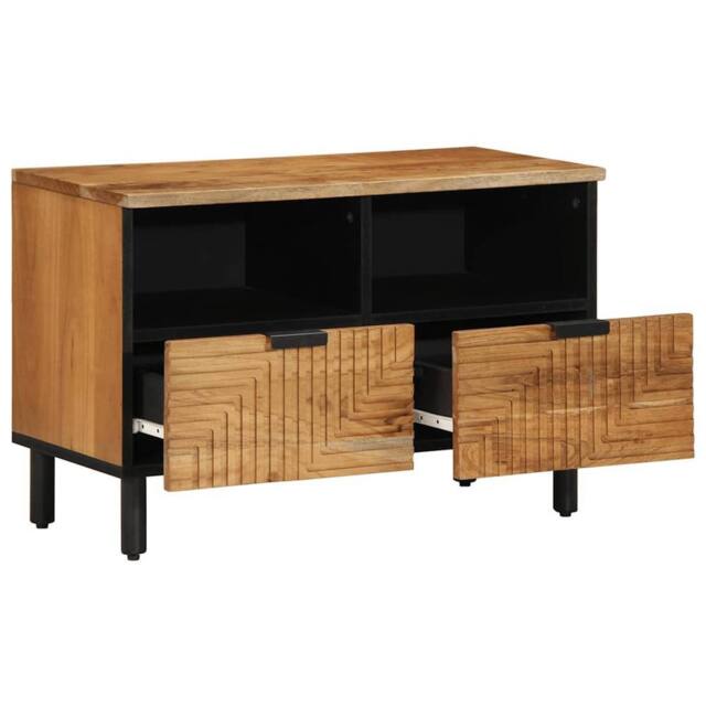 Berkfield Home TV Cabinet 70x33x46 cm Solid Wood Acacia in Brown - Size: 70 x 33 x 46 cm - image 1