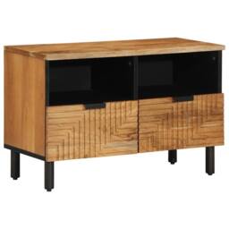 Berkfield Home TV Cabinet 70x33x46 cm Solid Wood Acacia in Brown - Size: 70 x 33 x 46 cm - thumbnail 2