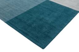 The Rug Shop UK Teal Wool Geometric Luxurious Easy To Clean Cotton Backing Rug - Size: 200 cm x 300 cm - thumbnail 2