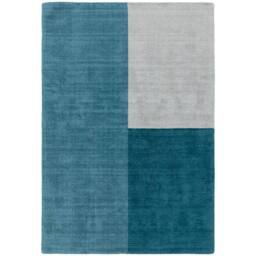 The Rug Shop UK Teal Wool Geometric Luxurious Easy To Clean Cotton Backing Rug - Size: 200 cm x 300 cm - thumbnail 6
