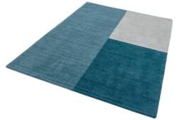 The Rug Shop UK Teal Wool Geometric Luxurious Easy To Clean Cotton Backing Rug - Size: 200 cm x 300 cm - thumbnail 5