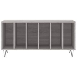 Berkfield Home Record Cabinet Grey Sonoma 100x38x48 cm Engineered Wood - Size: 100 x 38 x 48 cm - thumbnail 4