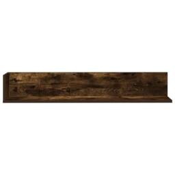 Berkfield Home Decorative Wall Shelves 2 pcs Smoked Oak 100x16.5x16.5 cm Enginee in Brown - thumbnail 4