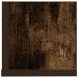 Berkfield Home Decorative Wall Shelves 2 pcs Smoked Oak 100x16.5x16.5 cm Enginee in Brown - thumbnail 6
