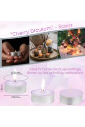 Deco Express Scented 25 Packs Tealights - Cherry Blossom in Pink - thumbnail 3
