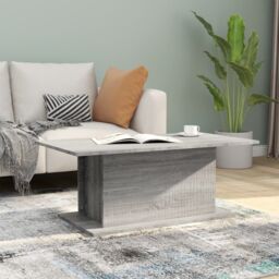 Berkfield Home Coffee Table Grey Sonoma 102x55.5x40 cm Engineered Wood - thumbnail 1