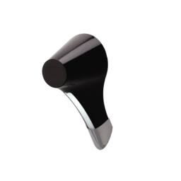 Netlighting Ora Wall Lamp 1 Light E27 Gloss Black White Acrylic Polished Chrome - thumbnail 1