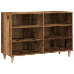 Berkfield Home Sideboard Old Wood 103.5x35x70 cm Engineered Wood in Brown - thumbnail 3