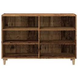 Berkfield Home Sideboard Old Wood 103.5x35x70 cm Engineered Wood in Brown - thumbnail 5