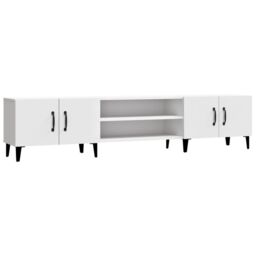 Berkfield Home TV Cabinet White 180x31.5x40 cm Engineered Wood - thumbnail 2