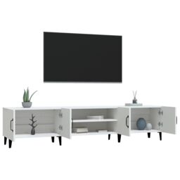 Berkfield Home TV Cabinet White 180x31.5x40 cm Engineered Wood - thumbnail 5