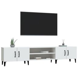 Berkfield Home TV Cabinet White 180x31.5x40 cm Engineered Wood - thumbnail 4