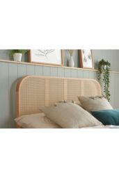 Birlea Rattan Bed Frame Margot Bedstead in Brown - Size: Super King - thumbnail 3