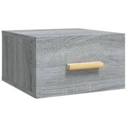 Berkfield Home Wall-mounted Bedside Cabinet Grey Sonoma 35x35x20 cm - Size: 35 x 35 x 20 cm - thumbnail 2