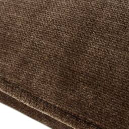 Yard Heavy Chenille Woven Piped Cushion in Brown - Size: 50 cm x 50 cm - thumbnail 4